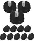 Level Out Your Uneven Floors Fast With This Twelve Pack Of Adjustable M10 Screw Furniture Feet Levelers Featuring Shock Absorbing Pads