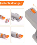 Adjustable gray Heavy Duty Push To Open Door Latches For RV Cabinets And Closets Non Magnetic Touch Release Opener.