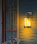 Outdoor Wall Sconce Lighting Fixture Finished In Black With Seeded Glass Set Of 2 For Exterior Walls Perfect For Entryways