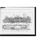 Union Station Water Street Montgomery Vintage Black And White Wall Art Prints Set Of 10 In 17x22 Inches, architectural drawing