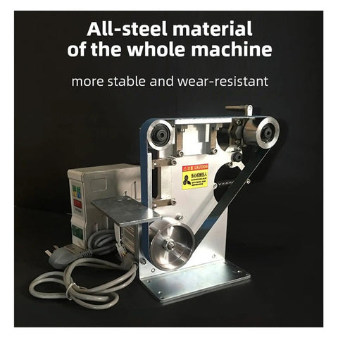 No Fluff Heavy Duty Electric Belt Sander And Grinder Combo steel body with motor, designed for sanding and grinding tasks.