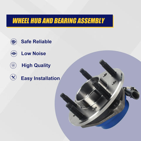 Front Wheel Bearing And Hub Assembly 513137 With 5 Lug Bolts And ABS for Chevy Malibu Classic 1997 2005 OEM Grade close-up