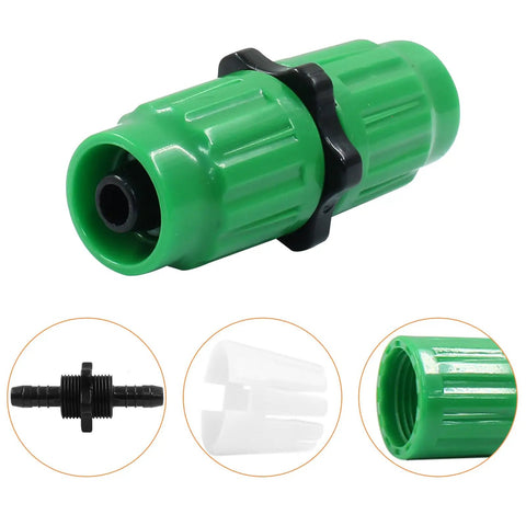Expandable Garden Hose Repair Kit With Dual Channel Connectors for Three Quarter and Five Eighth Inch Hoses components