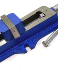 Heavy Duty 4 Inch Self Centering Vise For Lathe And Milling Machines, 100mm Jaw, 110mm Opening, Durable Cast Iron Body