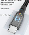 Two Pack 3ft Coiled USB A To USB C Fast Charge Car Cord For iPhone 17 16 15 Plus Pro Max And MacBook Pro, close-up connector detail