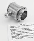 1/2 Inch Emt Set Screw Connector in Zinc Die Cast, used for electrical conduit fittings with user manual visible.