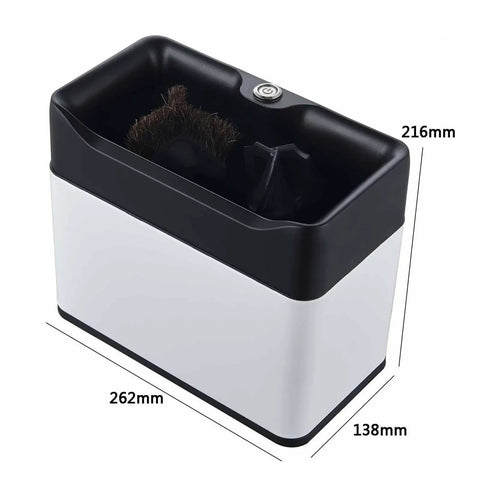 Electric Portafilter Cleaner Slaps Coffee Grounds Out Of Your Filter Effortlessly, Knock Box with brush and scrapers.