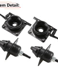 Volvo Hood Release Latch Kit For VN VNL 2004 To 2018 Includes 4 Piece Upper And Lower Latches For Driver And Passenger Side OEM Nos 20498998 20565619 8074938, showing components.