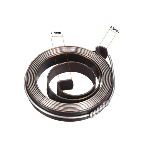 Heavy Duty Drill Press Return Spring With Slick Quill Feed Return Action Hook End Design Easy Install Coil Assembly, 1000mm long.