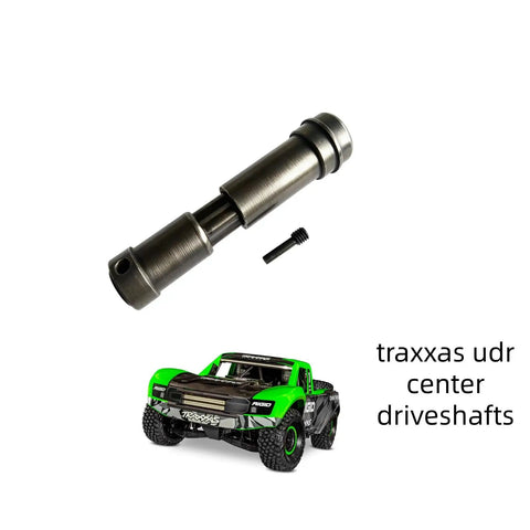 Pro Grade Hardened Steel Center Front Driveshafts For Traxxas UDR 8556 Unlimited Desert Racer, shown with module