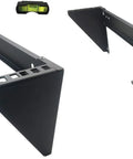 Bulletproof Heavy Duty Vertical Wall Mount Patch Panel Bracket Pack Of Two For 19 Inch Network Gear, steel mounts with level.