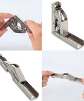 Two Pack 90 Degree Folding Shelf Hinges for Kitchen Cabinet Doors compact design durable aluminum shown in four views