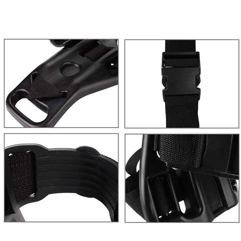 Tank Backpack With Anti Skid Holder For Oxygen Cylinders Dive Tank Bracket Underwater Sports Gear, black nylon material close-up