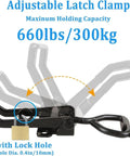 Adjustable latch clamp from 8 Piece Toggle Latch Set With Adjustable Cabinet Lever Handles For Secure Closures Easy One Hand Operation Self Locking Mechanism Keeps Doors Shut Tight Durable Aluminum Hardware For Home Garage And Workshop
