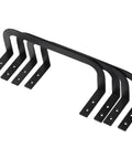 Heavy Duty 4 Pack Mattress Retainer Bars Lock Down Your Bed Frame With Tough Metal Slide Stoppers Non Slip Bed Grippers That Hold Tight And Keep Your Mattress Square So You Can Sleep Easy Tonight, black metal bars for mattress retention.
