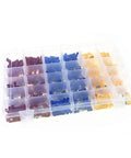 Ultimate 720 Count Tubular Wire Connector Kit Featuring Color Coded Electrical Terminals, Insulated Cable Ferrules In Yellow Red Blue, Heavy Duty Crimping Tool, Perfect For Pro Auto Home Wiring Projects. 720-piece plastic organizer with color-coded wire terminals
