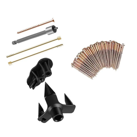 Hardwood Floor Squeak Fix Kit With Squeak No More Tech, Includes 5 Tools And 50 Notched Screws for DIY home improvement