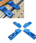 Heavy Duty Cnc Dovetail Push Clamping Fixtures Set For Ultimate Workholding Table Setup And Secure Project Mounting With Flexible Elongated Slots displayed on wooden board and arranged for use.