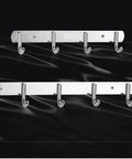 Total Game Changer Wall Mount Coat Rack Flip Down Swivel Hooks Sculptural Polypropylene Art For Bathroom Kitchen Durable Rock Solid Robe Hook Clothes Hat Bag Heavy Duty Organizer with chrome finish hooks