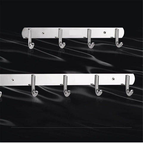 Total Game Changer Wall Mount Coat Rack Flip Down Swivel Hooks Sculptural Polypropylene Art For Bathroom Kitchen Durable Rock Solid Robe Hook Clothes Hat Bag Heavy Duty Organizer with chrome finish hooks