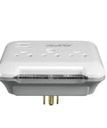 Front view of Wall Mount Surge Protector With USB Ports 540 Joule Protection Three Outlet Power Strip 3.4 Amps USB Charging Fast Charge