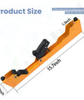Two Pack Miter Saw Mounting Brackets For Stand Yellow With Easy Attach Clamps And Non Slip Feet Fits DWX723 DWX724 DWX725 DWX725B