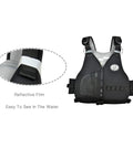 Adult Swim Vest With Adjustable Safety Straps In Black Size Large Fit Made Of 2 Mm Neoprene And EPE Foam CE Certified EN131381 2021