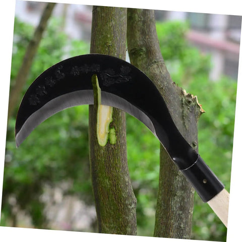 Beefy Hand Scythe With Long Handle For Easy Weeding In The Garden Manganese Steel Blade cutting tree branch