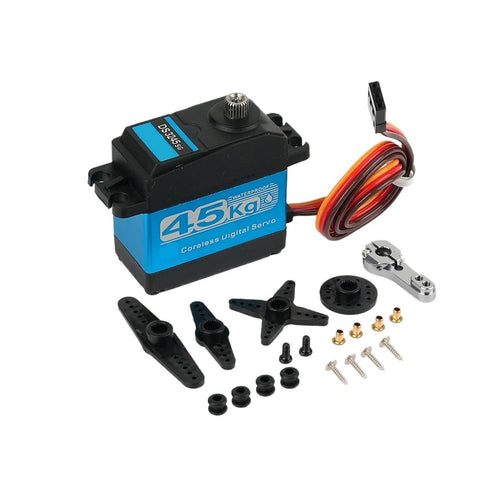 Badass High Torque 45kg Cm Coreless Digital Servo Metal Motor With 7.4 Volt Waterproof Ip66 Build And Savage Strength Control Arm for RC Robots