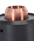 Ultra Lightweight Plasma Start Cartridge That Fits Perfectly For Quick And Easy Installation Keeps Your Thermal Torch Running Smoothly Without Any Fuss So You Can Get The Job Done Fast close-up view of copper and black plasma start cartridge.
