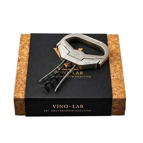 Ah So Two Prong Wine Opener For Delicate Vintage Corks Sommelier Style Cork Extractor displayed on gift box