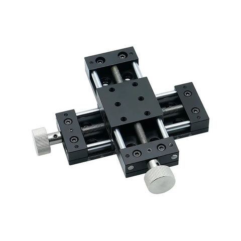40mm and 60mm XY axis manual motion stage cross sliding table with stainless steel construction and triangular lead screw for CNC machines
