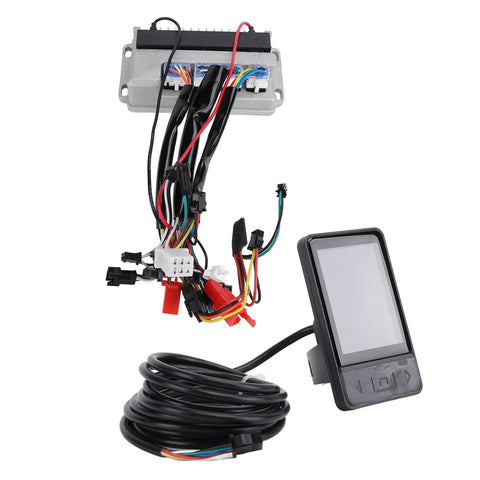 Electric Bike Brushless Motor Controller With TFT LCD Display 60V 500W 28A Metal Housing for quiet responsive performance