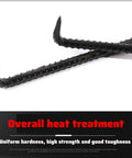 Heavy Duty 26 Inch Manhole Hook With T Shape Head For Lifting And Moving Manhole Covers Storm Drains And Septic Tank Lids Pro Grade 12mm rebar steel hook close-up