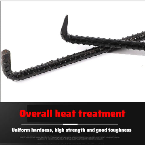 Heavy Duty 26 Inch Manhole Hook With T Shape Head For Lifting And Moving Manhole Covers Storm Drains And Septic Tank Lids Pro Grade 12mm rebar steel hook close-up