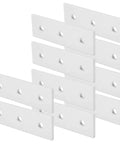 Heavy Duty Aluminum Joining Plates For Wood 3 Hole Flat Connectors 10 Pack stacked flat connectors for structural reinforcement.