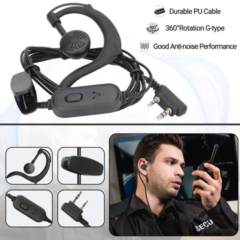 Dual Band Long Range Handheld Ham Radio Kit With 1800mAh Rechargeable Battery Two Way Radio K Port Headset