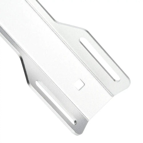 Backplate Tank Adapter For Scuba Gear, Universal Aluminum Alloy Connector in 6061 silver aluminum, close-up angle.