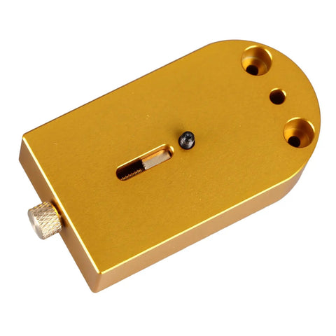 Top view of Durable Metal Hairspring Stand for Watch Repair and Movement Balancing, showing metal construction and clamp