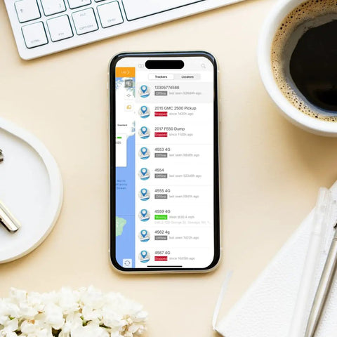 Badass Magnetic GPS Asset Tracker With Rock Solid 10000 Mah Battery For Plug And Play Real Time Location Monitoring And Sleek Waterproof Build Reliably Ready To Roll displayed on a smartphone screen.