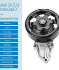 No Sweat Heavy Duty Engine Water Pump With Fresh Cooling Gasket Kit For Acura Tsx Honda Accord Crv Element, showing black pump with aluminum base.