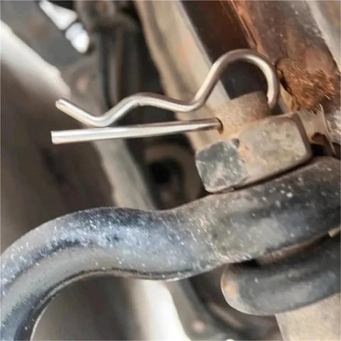 Heavy Duty R Type Spring Cotter Pins Set In Steel Wave Shape Split Clamps For Car Fasteners 300 Pieces In 3 Boxes M1.2 M0.5 M0.8 M2 Sizes Easy Install And Quick Fix on car linkage