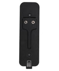 Sturdy Black Back Plate Mount Accessory For Video Doorbell Quick Install And Easy Repair shown front view, includes screw holes