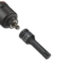 Half Inch Drive XZN Triple Square Spline Socket Bit for Impact Wrenches, M13 Metric, near an impact wrench.