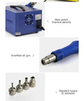 Ultimate 3 In 1 Soldering Power Supply Set With Hot Air Gun And Iron For BGA Rework Station showing LED screen and soldering tools