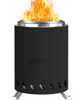7.5 Inch Smokeless Tabletop Fire Pit Portable Mini Fire Bowl Dual Fuel No Fuss Ready For Gas Or Wood 304 Stainless Steel Black