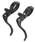 Pair Of Lightweight Aluminum Alloy Road Bike Brake Levers For 31.8mm Handlebars Black Durable And Sturdy With Smooth Braking