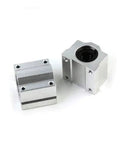 Pro Grade Linear Motion Ball Bearing CNC Parts Set Two Or Four Pieces For 16 And 20 mm Axes Slider Bushings And Guide Rails SCS20UU Compatible CNC Components For Smooth And Accurate Motion, aluminum bearing blocks