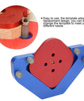 Heavy Duty Aluminum Alloy Router Template With Round Arc Positioning And Angle Guide Built Damn Tough For Woodworking, showing replaceable radius plates.