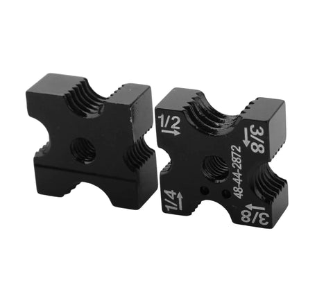 Replacement Cutting Die Set For Brushless Threaded Rod Cutter M18 2872-20 And 2872-21 with size markings 1/4"-1/2"
